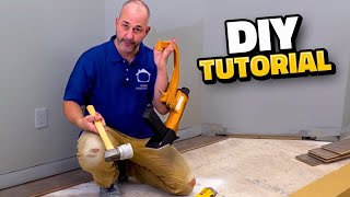 How To Install Engineered Hardwood Flooring [upl. by Haeli]