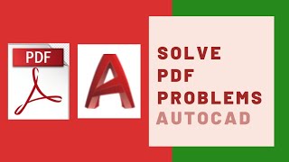 How to Fix PDF Problems in Autocad  Pdf Underlay Issues Autocad [upl. by Airyt]