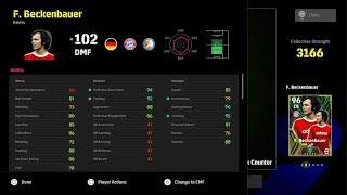 Franz Beckenbauer Training Guide DMF  eFootball 2024 [upl. by Sergu457]