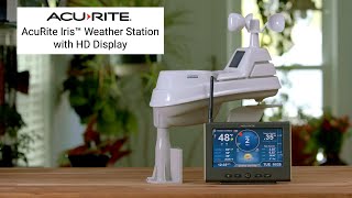 Features of the AcuRite Iris 5in1 Weather Station with HighDefinition Display [upl. by Eilrahs637]