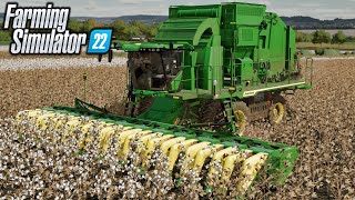 BEST Cotton Harvester in Farming Simulator 22 [upl. by Nwahsek13]