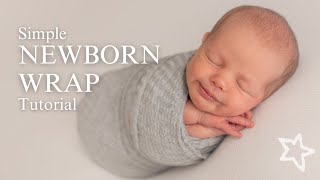 Simple newborn wrap that EVERYONE can do [upl. by Sirotek257]