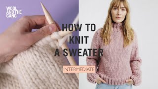 How To Knit The Eden Sweater [upl. by Hgielra53]