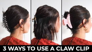 How To Style Hair With a Claw Clip  Easy Claw Clip Hairstyles [upl. by Nywg473]