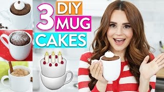 3 EASY DIY MUG CAKES [upl. by Bobbi731]