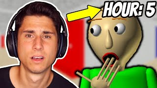 I Played Baldis Basics For 5 HOURS STRAIGHT [upl. by Ayam]