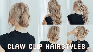 How To Style A Claw Clip 2022 [upl. by Legir170]