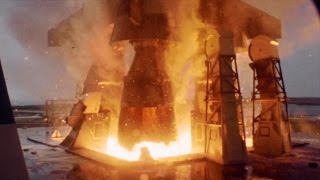 EPIC Slow Motion Rocket Launch  Apollo 11 HD 60 FPS [upl. by Launce244]