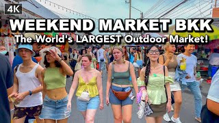 【🇹🇭 4K】The worlds largest market  Chatuchak Market BANGKOK  Full Walking Tour [upl. by Yrro]