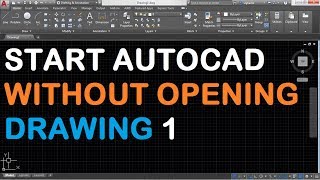 How to Start AutoCAD without New Drawing 1 [upl. by Elodie]