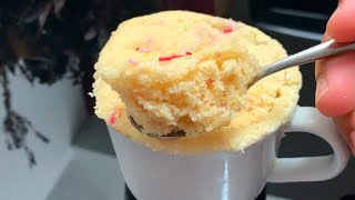 Vanilla mug cake in 1 minute [upl. by Ribble]