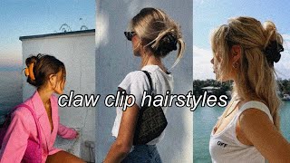 easy claw clip hairstyle tutorial [upl. by Gorges476]