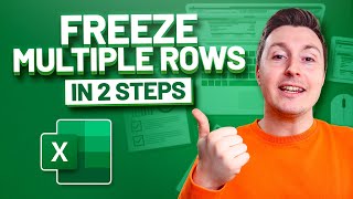 HOW TO FREEZE MULTIPLE ROWS AND COLUMNS EASY 2STEP METHOD [upl. by Lear]