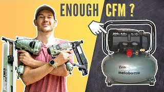 How to Use METABO’s Air Compressor and Nail Guns Brad Finish amp Framing [upl. by Ahterod]