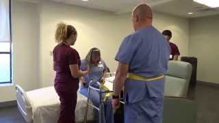 Physical Therapy Transfer Training  How To Transfer From Wheelchair To Bed [upl. by Airotnes]