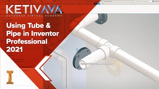 Using Tube amp Pipe in Inventor Professional 2021  Autodesk Virtual Academy [upl. by Assetan]