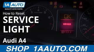 How to Reset Service Light 0409 Audi A4 [upl. by Zashin650]