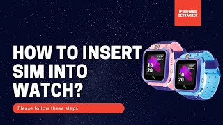 SeTracker Smart Watch For Kids  How To Insert Sim In Small Watch [upl. by Aneehta]