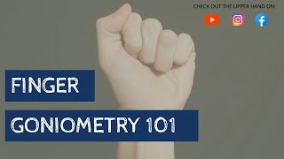 Finger Range of Motion Goniometry [upl. by Gunas]