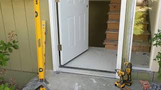 Jeld Wen Front Door Installation  Really crappy products and craftsmanship PART 1 [upl. by Fields]