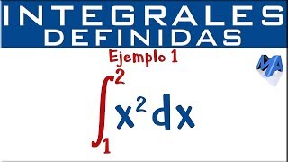 Integrales definidas  Ejemplo 1 [upl. by Enerehs]