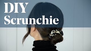 How to Make a Silk Scrunchie  DIY Scrunchie Tutorial [upl. by Missy584]