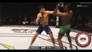 Gegard Mousasi vs Uriah Hall 2 FIGHT HIGHLIGHTS [upl. by Adella]