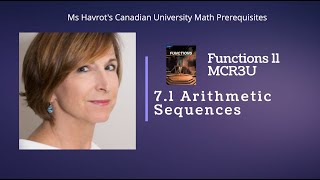 Functions 71  Arithmetic Sequences [upl. by Lothaire528]