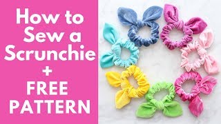 DIY How To Sew A Scrunchie 6 Different Ways [upl. by Adian]