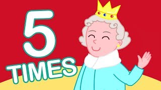 5 Times Table Song 110  Learn Math for Kids X5 Multiplication Song [upl. by Bacchus]