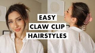 How to Wear a Claw Clip  Easy Hairstyles [upl. by Blight847]