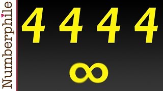 The Four 4s  Numberphile [upl. by Carper]