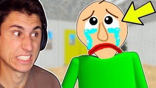 I Made Baldi REALY SAD  Baldis Basics [upl. by Euginimod]