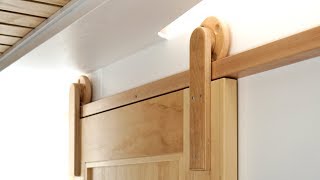 How To Make Wooden Barn Door Hardware [upl. by Nuahc908]