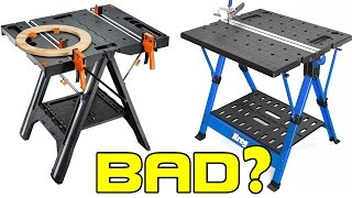 WORX VS KREG Folding Work Table Review  One WINNER One LOSER🌟 [upl. by Eelitan]