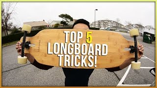 5 Easy Longboard Tricks For Beginners [upl. by O'Rourke]