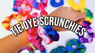 DIY TIE DYE SCRUNCHIES  2 Easy Methods [upl. by Eetsirk]