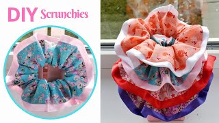 DIY Scrunchies Easy Tutorial  How to Make a Scrunchie [upl. by Eugirne]