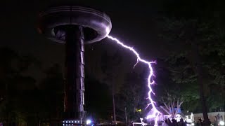 3 Million Volt Test at Teslas Wardenclyffe Tower [upl. by Eissehc242]