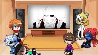 Undertale reacts to Gaster memes and Entry Number 17 [upl. by Aisanahta]