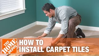 How to Install Carpet Tiles  The Home Depot [upl. by Paula]