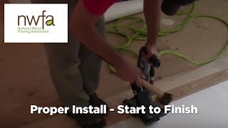 How To Properly Install Hardwood Flooring [upl. by Chaille903]