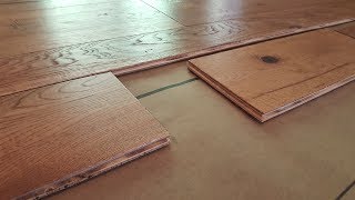 How To Install Engineered Hardwood Flooring [upl. by Quickel]