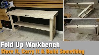 DIY Fold up workbench How to build [upl. by Yecak]