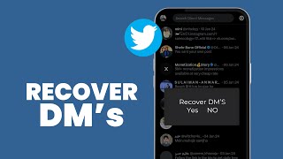 How to Recover Deleted DM in Twitter 2025 Guide [upl. by Avi221]