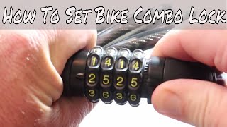 How To Set a 4 digit Bike Combo Lock  Top Bicycle Locks [upl. by Shae]