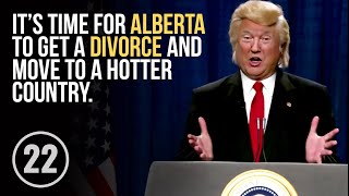 Trumps making Alberta the 51st state of America [upl. by Sanford635]