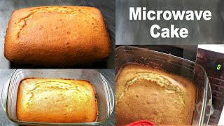 Microwave Vanilla Cake  Sponge Cake In Microwave Convection [upl. by Ejroj504]