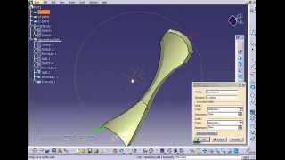 Surface creation in CATIA v5 [upl. by Nolyarb]