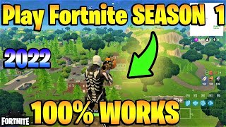 EASY How To Play OLD FORTNITE SEASON 1 In 2024  OG Fortnite  Full Guide [upl. by Teplica]